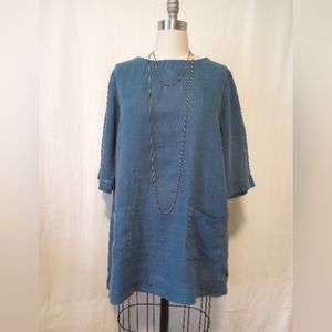 Seasalt Cornwall Oceanfront Tunic Lagenlook Collection XL 14 16